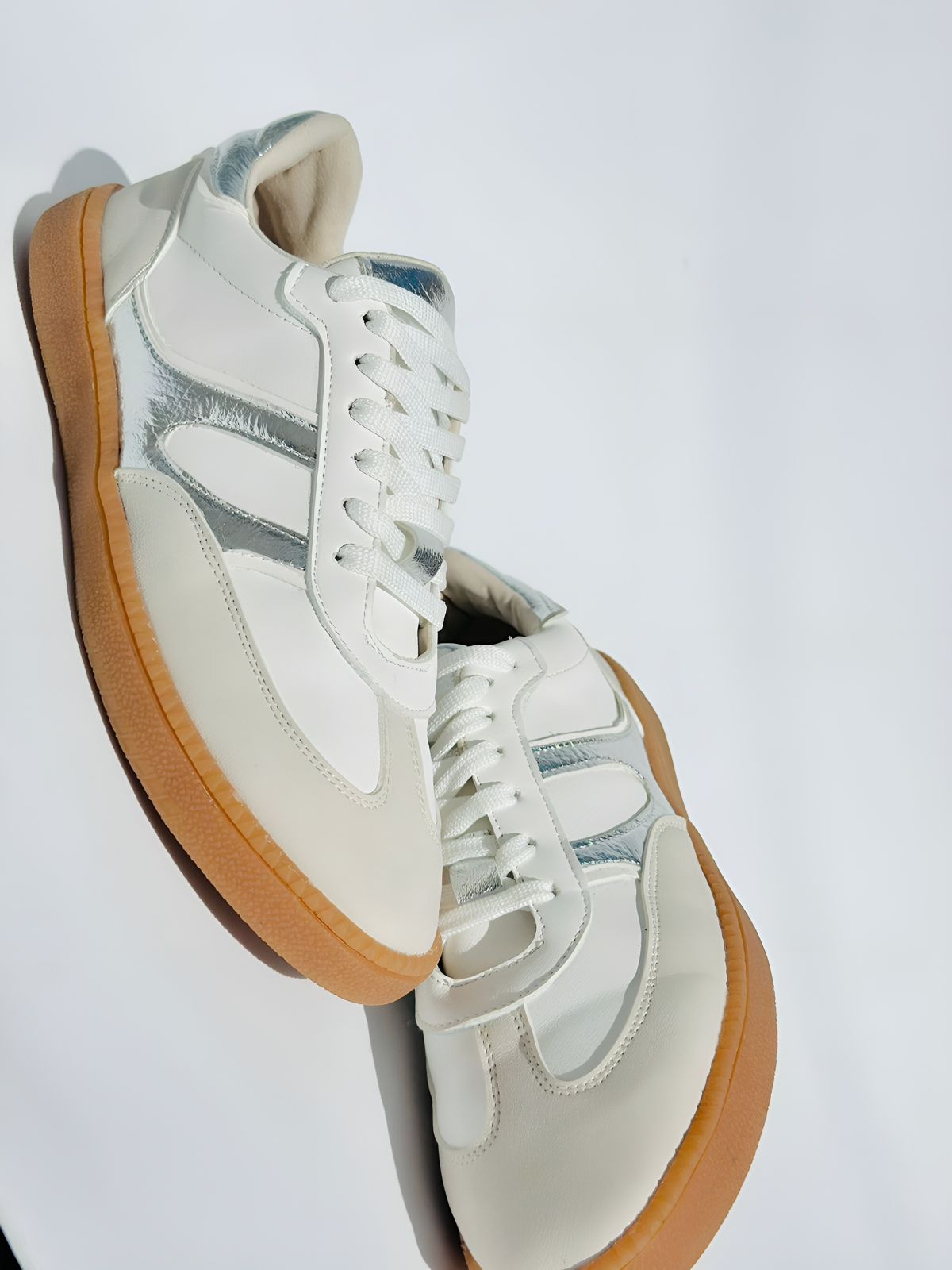 SAMBA - PLATA CON BEIGE Y BLANCO