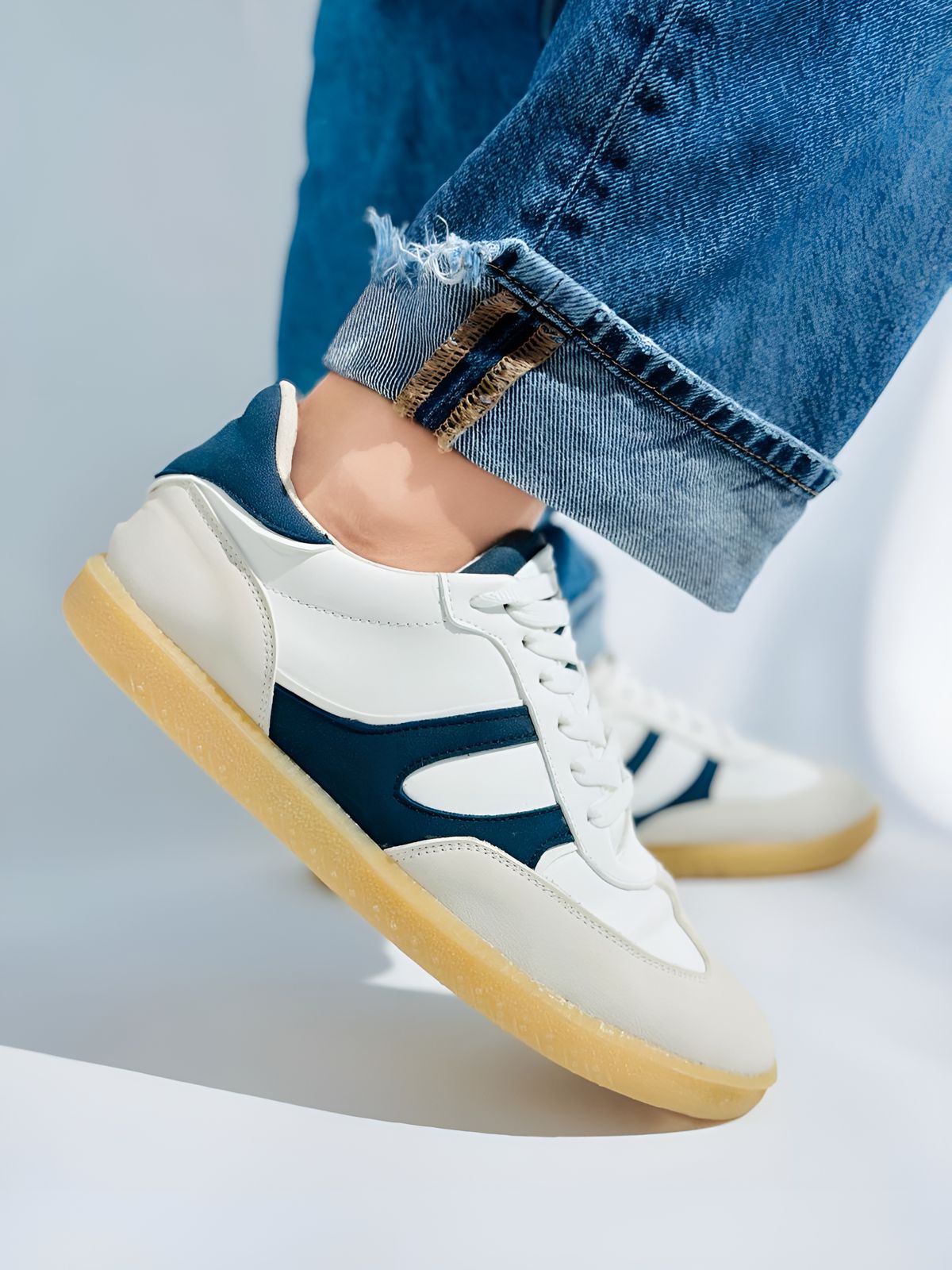 SAMBA - AZUL MARINO CON BEIGE Y BLANCO