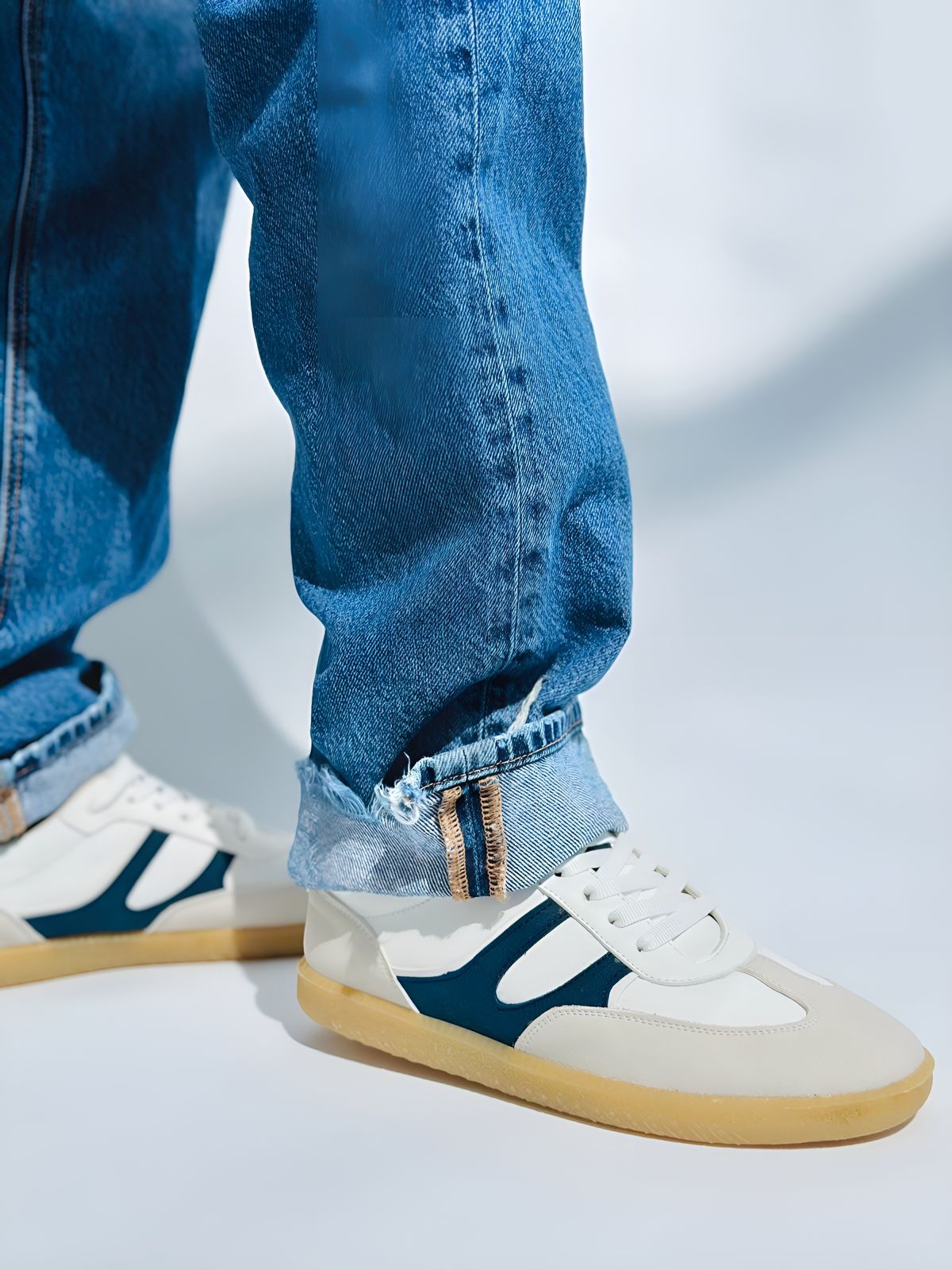 SAMBA - AZUL MARINO CON BEIGE Y BLANCO