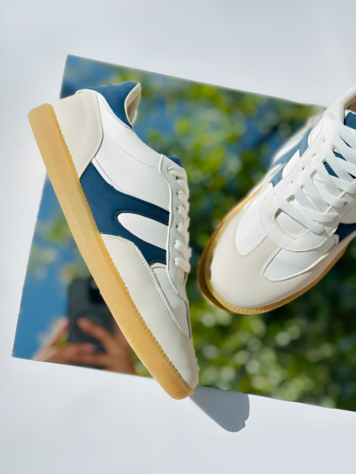 SAMBA - AZUL MARINO CON BEIGE Y BLANCO