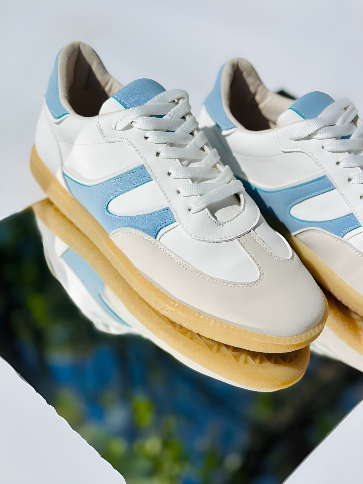 SAMBA - AZUL CON BEIGE Y BLANCO