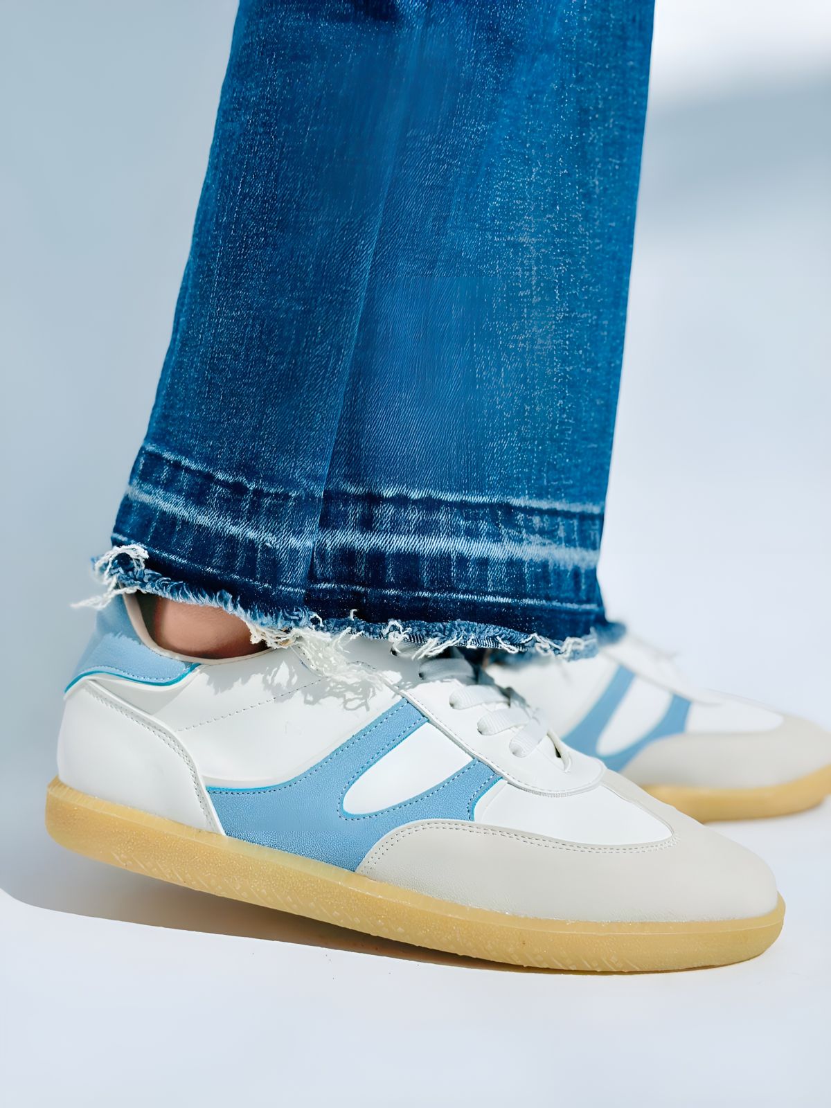 SAMBA - AZUL CON BEIGE Y BLANCO