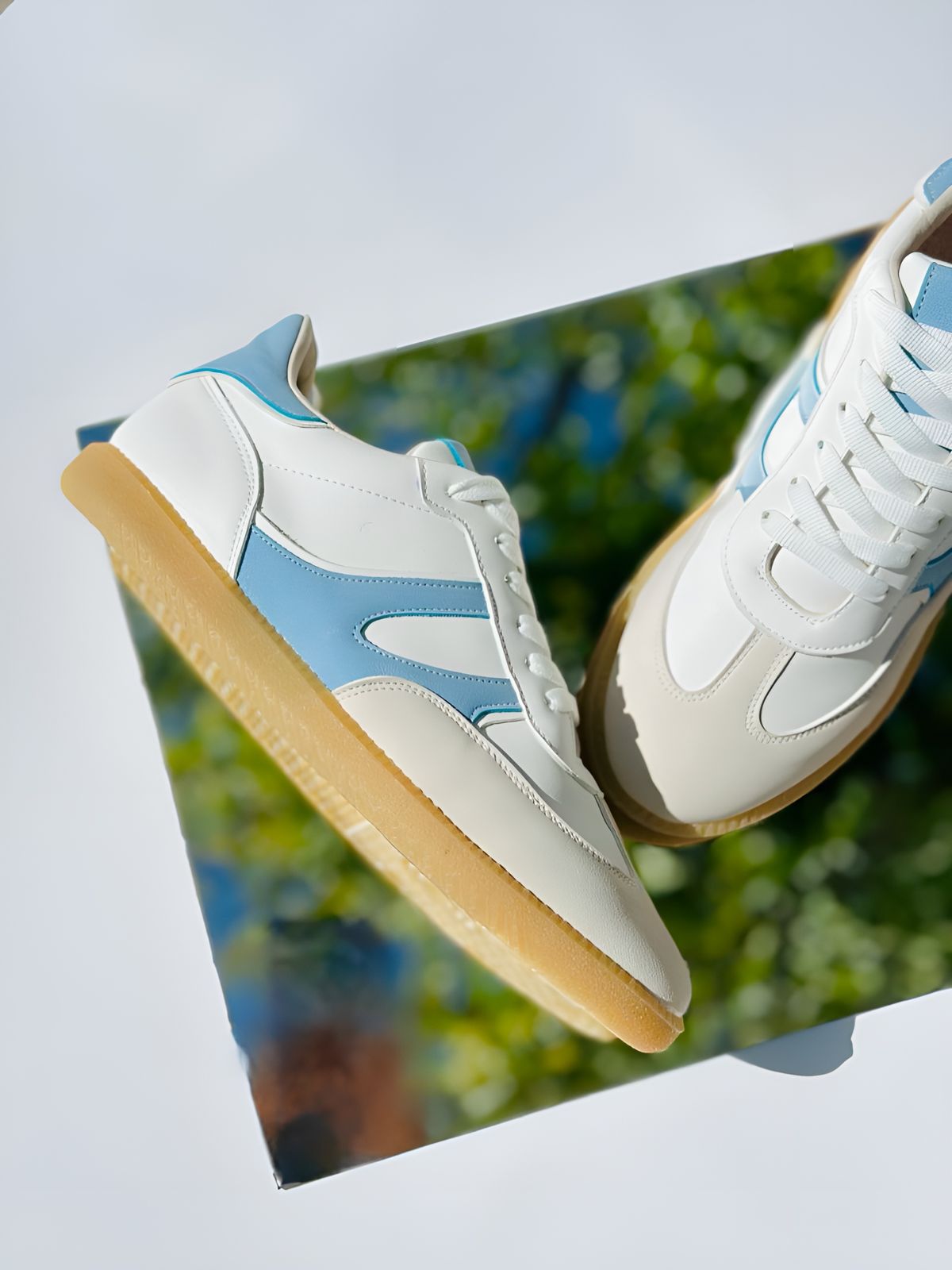 SAMBA - AZUL CON BEIGE Y BLANCO