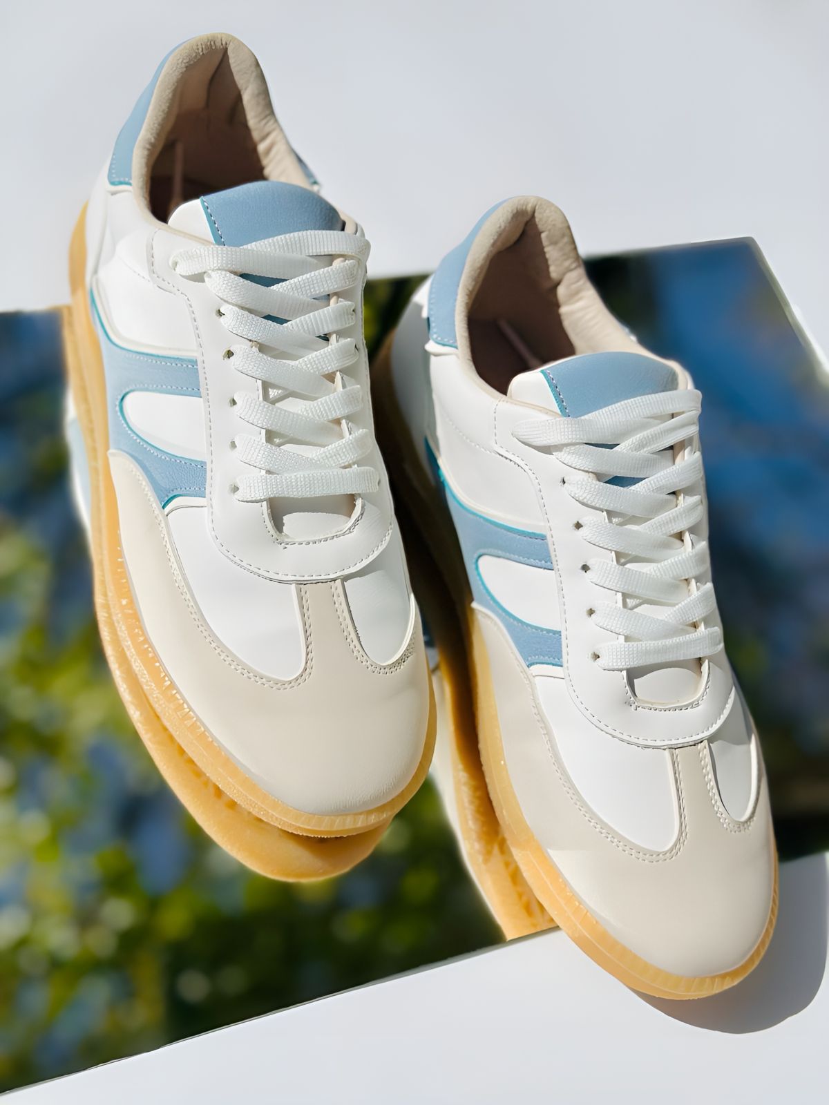 SAMBA - AZUL CON BEIGE Y BLANCO