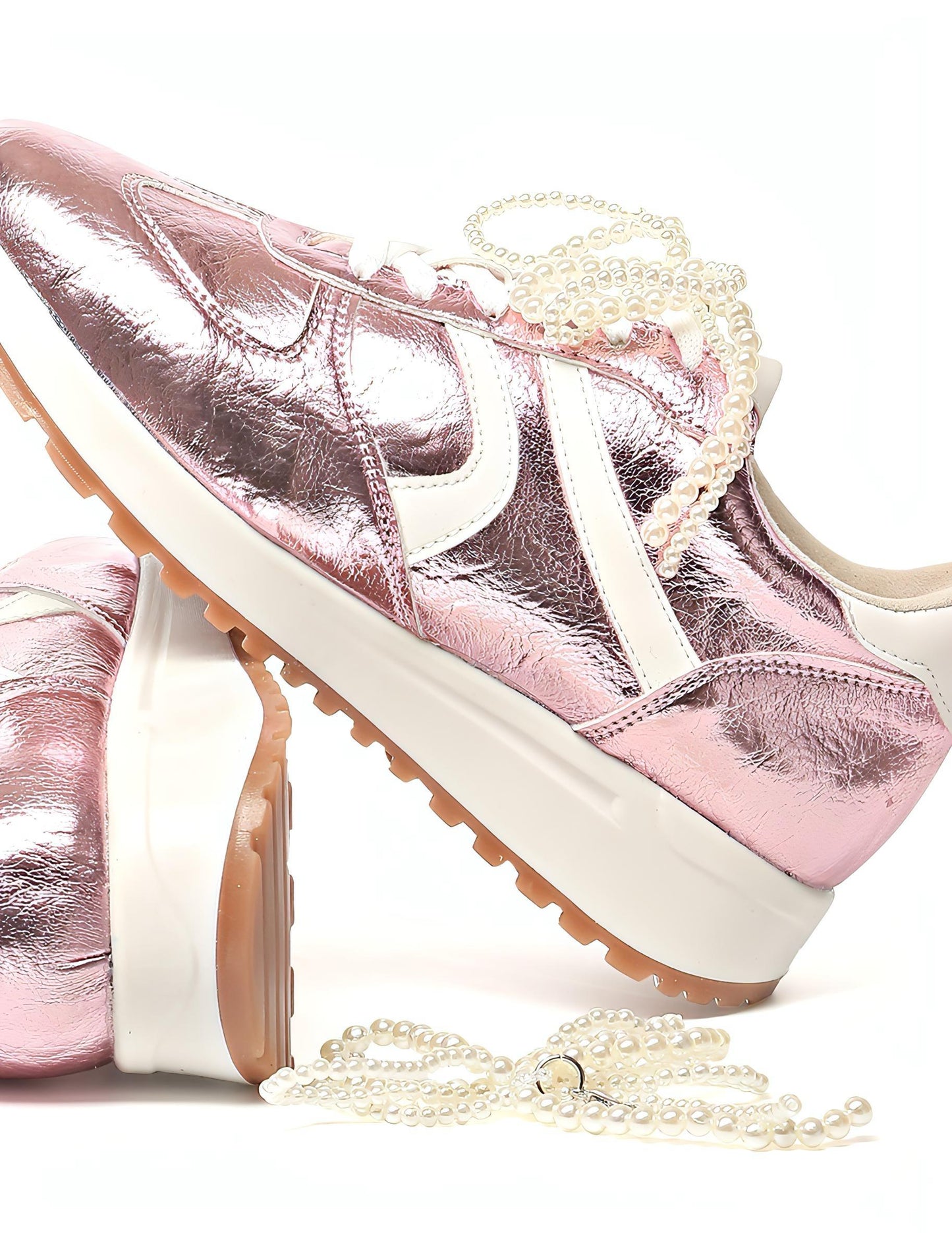 MUFFIN - ROSA METALICO / PERLAS