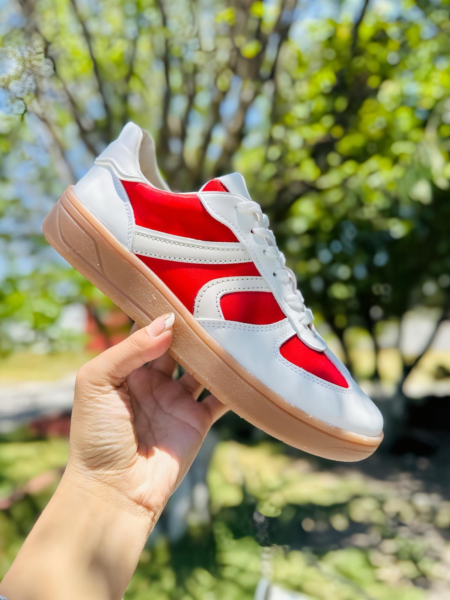 SAMBA - BLANCO CON ROJO