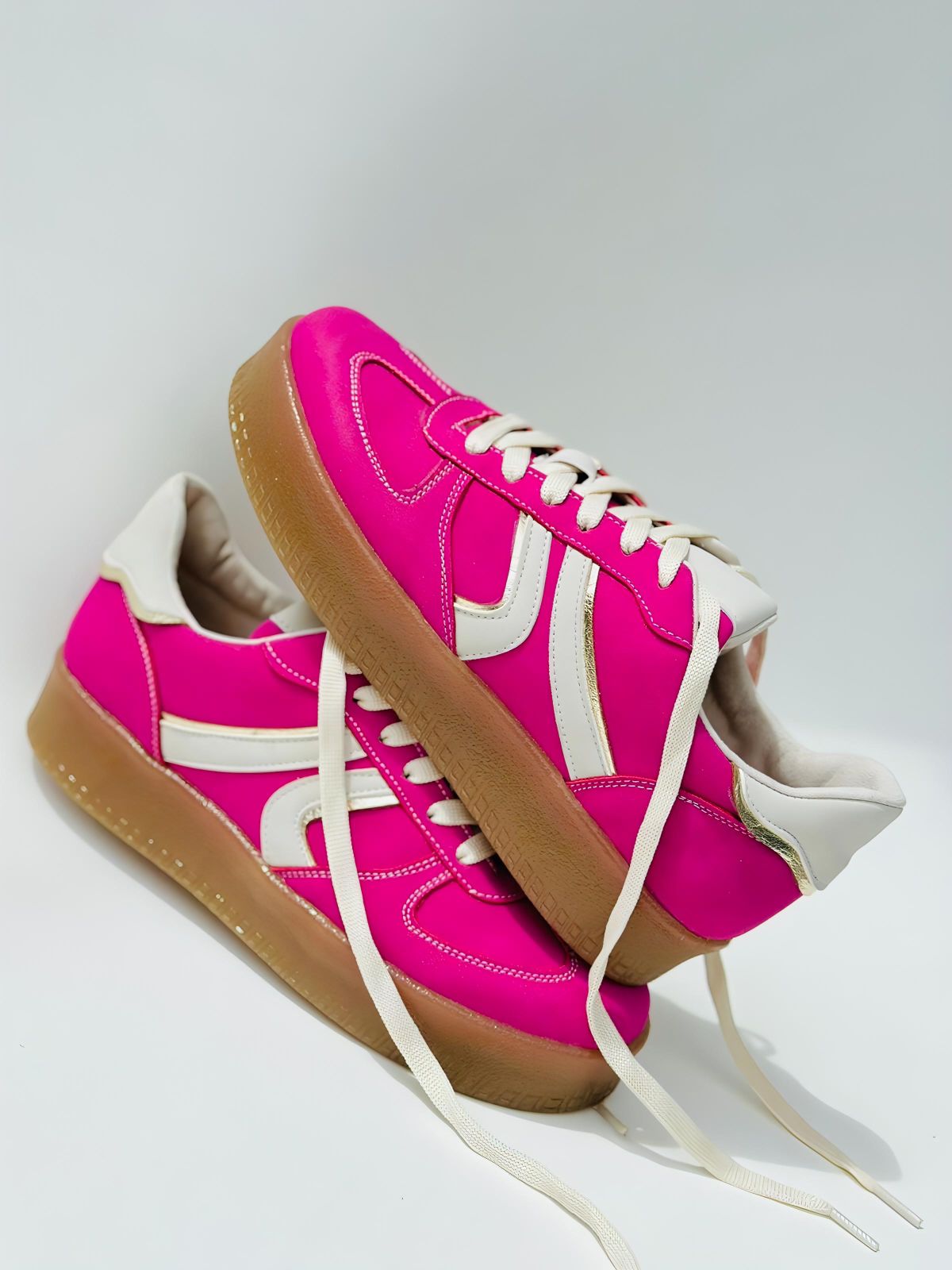 SAMBA ALTO - FUCSIA CON BEIGE