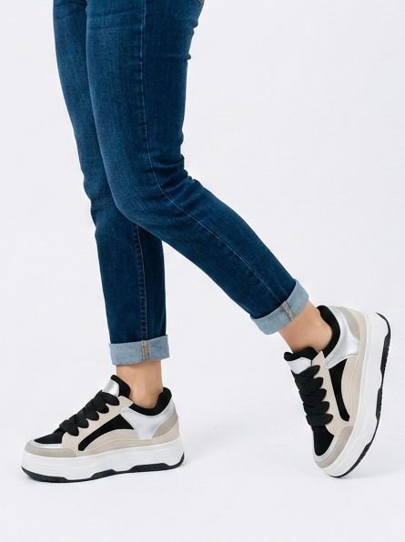 REBECCA - NEGRO CON PLATA